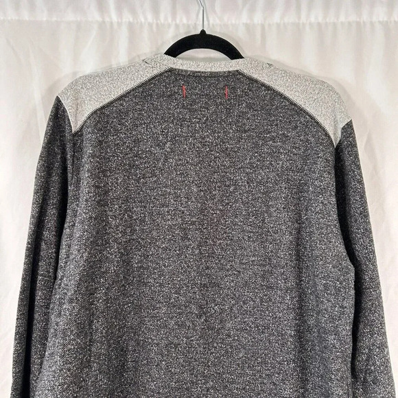 Tommy Bahama Sweater Men's XL Solid Grey Crew Neck Long Sleeve Cotton Pullover - Picture 8 of 9
